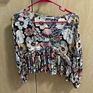 O’Neill cropped sleeve top